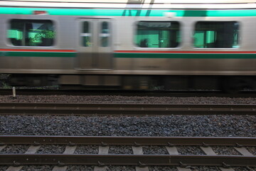 走行中の電車