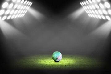 Algeria ball on the soccer field
