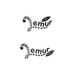 Lemur tail with feather vectors for tshirt design and other  © Surya
