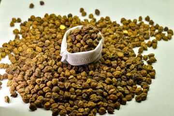 A closeup photograph of Chickpeas Pulses.
