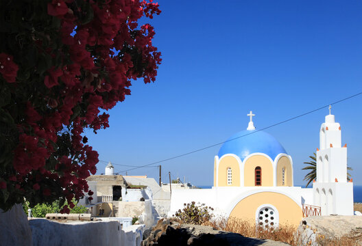Santorini Island in Greece.