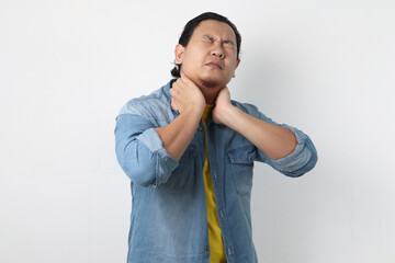 Young Man Having Neck Pain