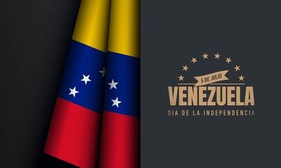 Venezuela Independence Day Background. Translate: 5th of July, Independence day.