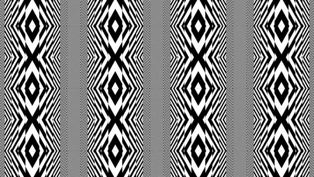 Hypnotic Psychedelic Motion Movement Quadrate Geometric Shape Kaleidoscope (full HD 1920x1080 30Fps).