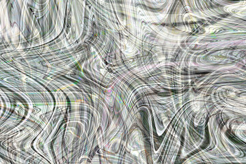 Colourful psychedelic background made of interweaving curved shapes. liquid splash as Illustration.