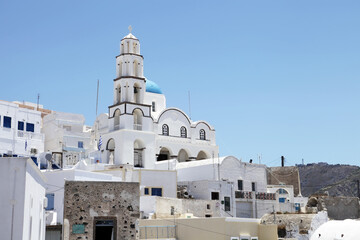 Santorini Island in Greece.