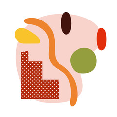 contemporary art work texturestyle icon