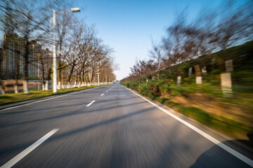 Fototapeta premium road in the park