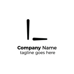 letter l logo design vector illustration