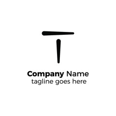 letter t logo design vector illustration