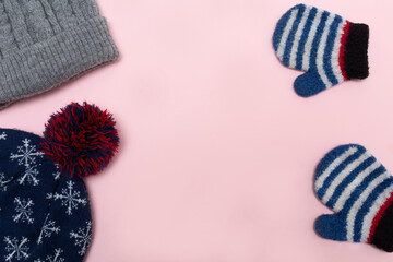 毛糸 冬  寒い  暖かい  手袋  キッズ ニット 