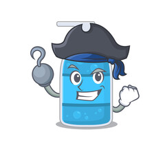 Hand wash gel cartoon design in a Pirate character with one hook hand