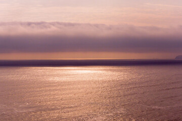 sunset on the beach en las playas de lima peru