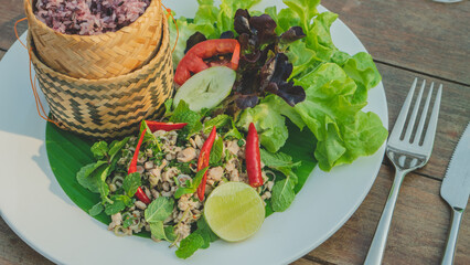 Laap Recipe - Minced Meat and Herb Salad