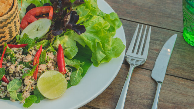 Laap Recipe - Minced Meat And Herb Salad