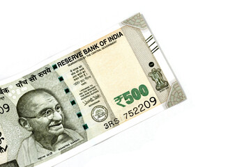 New Indian currency of 500 rupee note