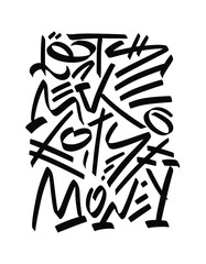 Vector illustration with hand sketched lettering 