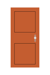 Isolated house door vector design