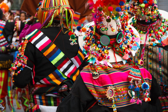 Colorful Typical Peruvian and Latin American dance