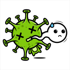 Vector design of dead viruses spit out spirits