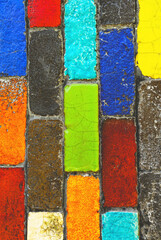 Fototapeta na wymiar Color bars, color bricks background