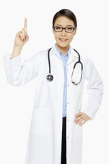 Fototapeta premium Medical personnel showing hand gesture