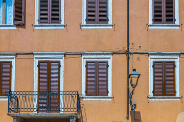 windows in the facades