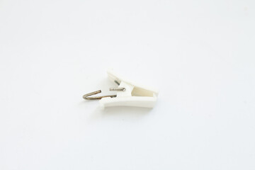 clothespin for curtains on a white background