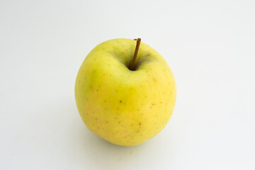 ripe apple on a white background