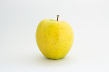 ripe apple on a white background