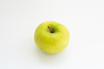 ripe apple on a white background
