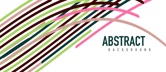 Аbstract moving colorful lines vector backgrounds for cover, placard, poster, banner or flyer