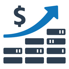 Financial growth icon