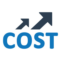 Raising cost icon