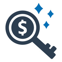 Fototapeta premium Business success key icon