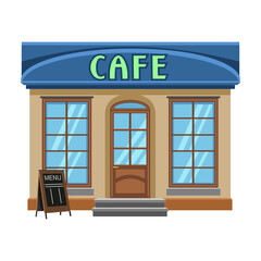 Store vector icon.Cartoon vector icon isolated on white background store.