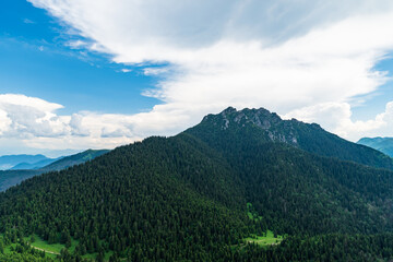 Obraz premium Velky Rozsutec from Maly Rozsutec hill in Mala Fatra mountains in Slovakia