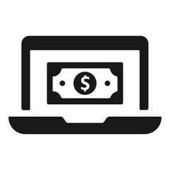 Online money transfer icon