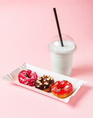 Homemade Round Glazed Donuts Ready to Eat