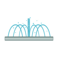 Fountain vector icon.Cartoon vector icon isolated on white background fountain.