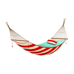 Hammock vector icon.Cartoon vector icon isolated on white background hammock.