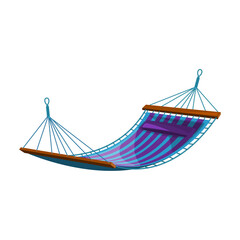 Hammock vector icon.Cartoon vector icon isolated on white background hammock.