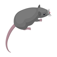Mouse vector icon.Cartoon vector icon isolated on white background mouse.