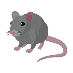 Mouse vector icon.Cartoon vector icon isolated on white background mouse.