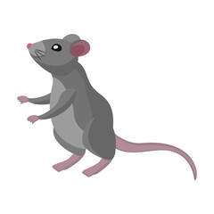 Mouse vector icon.Cartoon vector icon isolated on white background mouse.