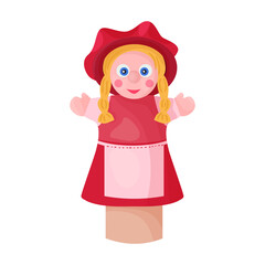 Theater puppets vector icon.Cartoon vector icon isolated on white background theater puppets.