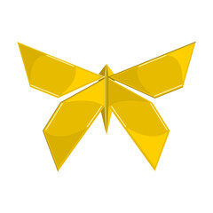 Origami vector icon.Cartoon vector icon isolated on white background origami.