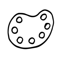 drawing hand-drawn paint palette