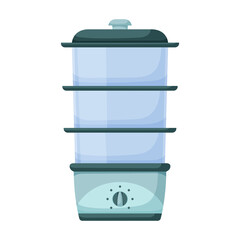 Double boiler vector icon.Cartoon vector icon isolated on white background double boiler.