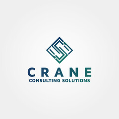 Obraz premium Letter CCS vector logo design template idea